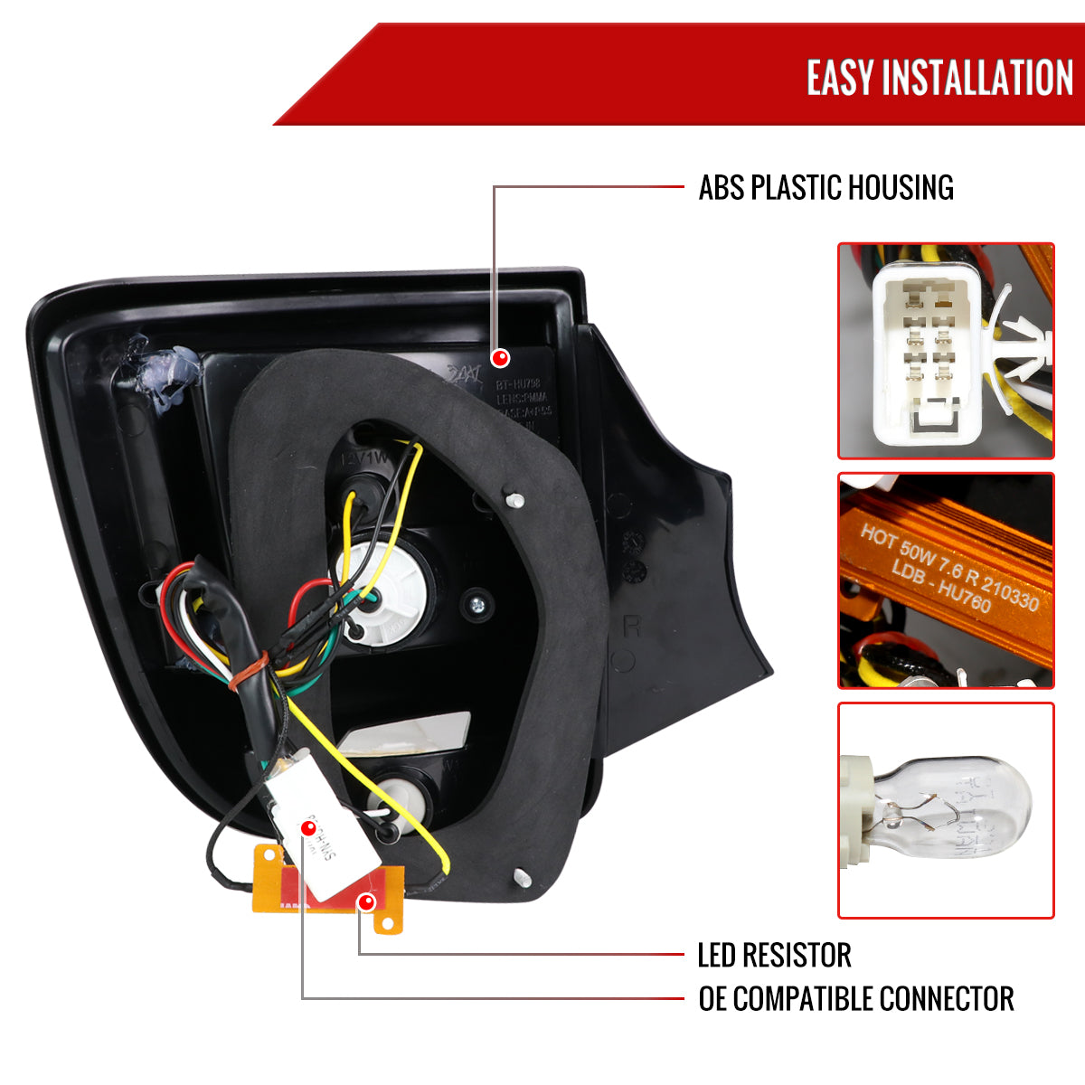 2000-2005 Toyota Celica LED Tail Lights (Glossy Black Housing/Smoked Lens)