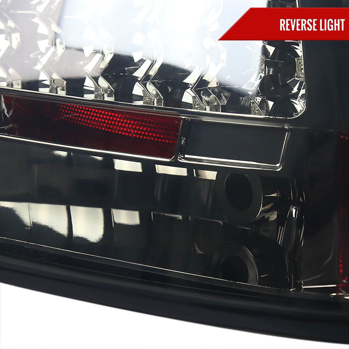 2005-2008 Dodge Charger LED Tail Lights (Chrome Housing/Smoked Lens)