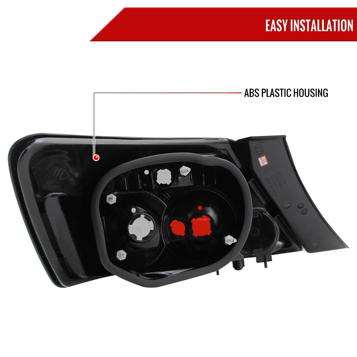 2006-2011 Honda Civic Coupe Tail Lights (Matte Black Housing/Clear Lens)