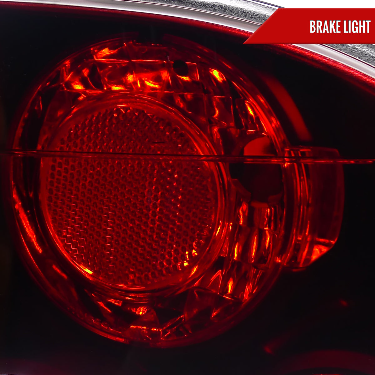 Spec-D Tuning Tail Lights For Honda Civic 2006-2011 - Black Housing Red/Clear Lamps Pair