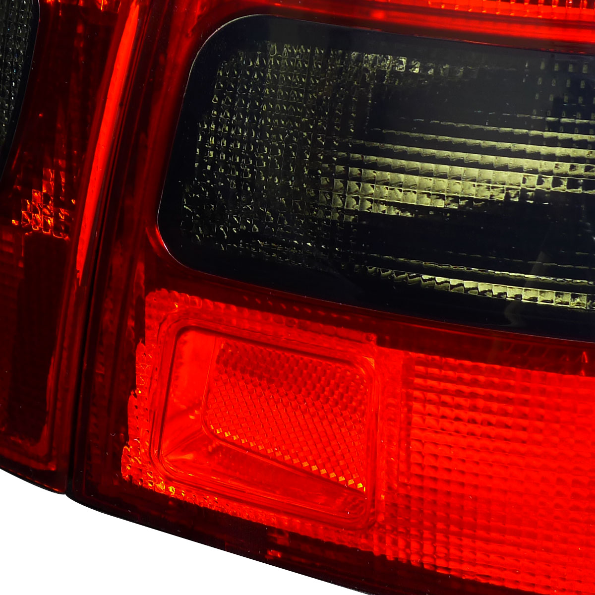 1992-1995 Honda Civic 3DR Hatchback Tail Lights (Chrome Housing/Red Smoked Lens)