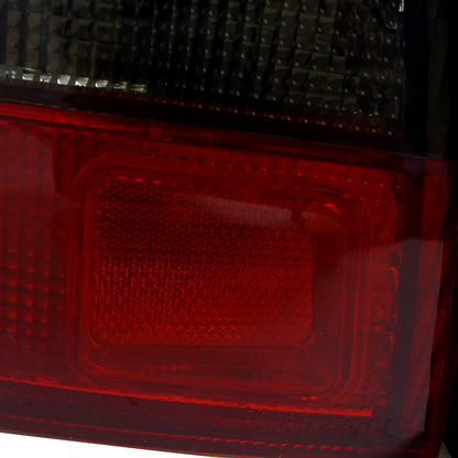 1992-1995 Honda Civic Tail Lights (Chrome Housing/Red Smoked Lens)