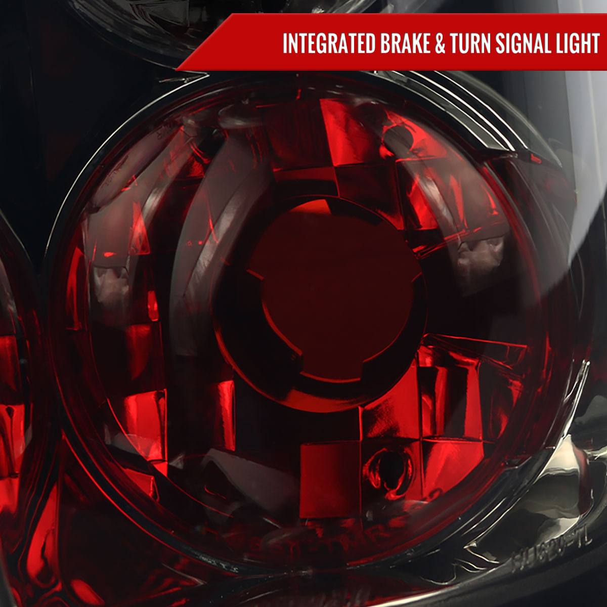 1997-2004 Dodge Dakota Tail Lights (Chrome Housing/Smoked Lens)