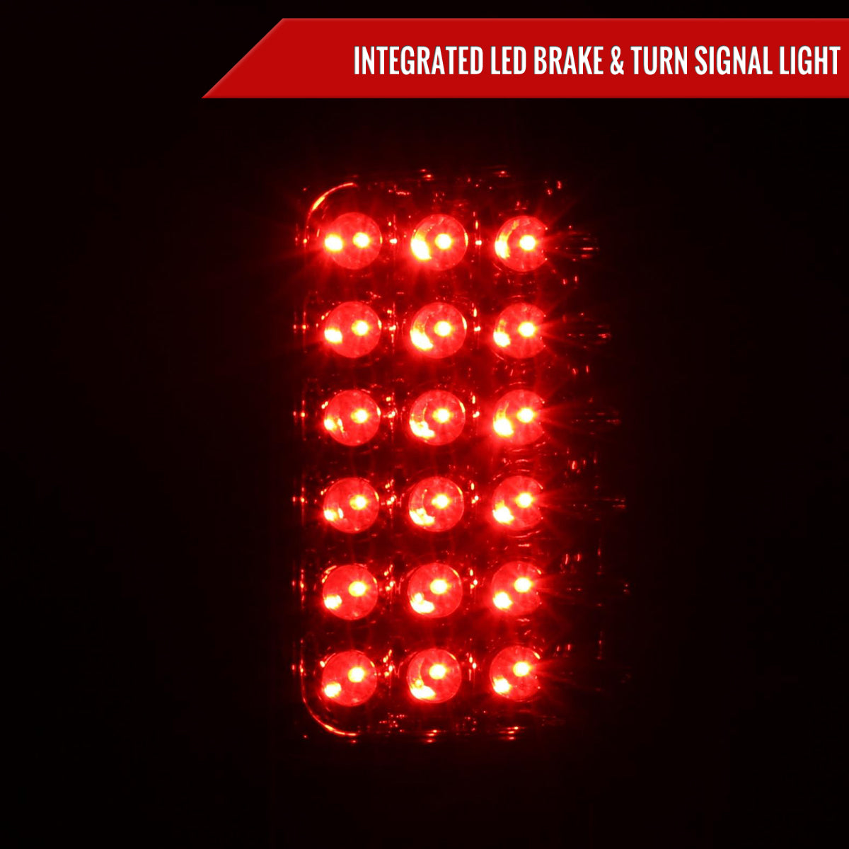 2000-2006 Chevrolet Suburban/Tahoe GMC Yukon/Yukon XL LED Tail Lights (Chrome Housing/Smoked Lens)
