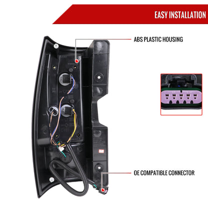 2007-2014 Chevrolet Tahoe/Suburban LED Tail Lights (Chrome Housing/Smoked Lens)
