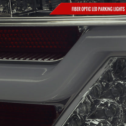 2009-2011 BMW E90 3-Series 4Dr Sedan Red LED Tail Light (Chrome Housing/Smoked Lens)