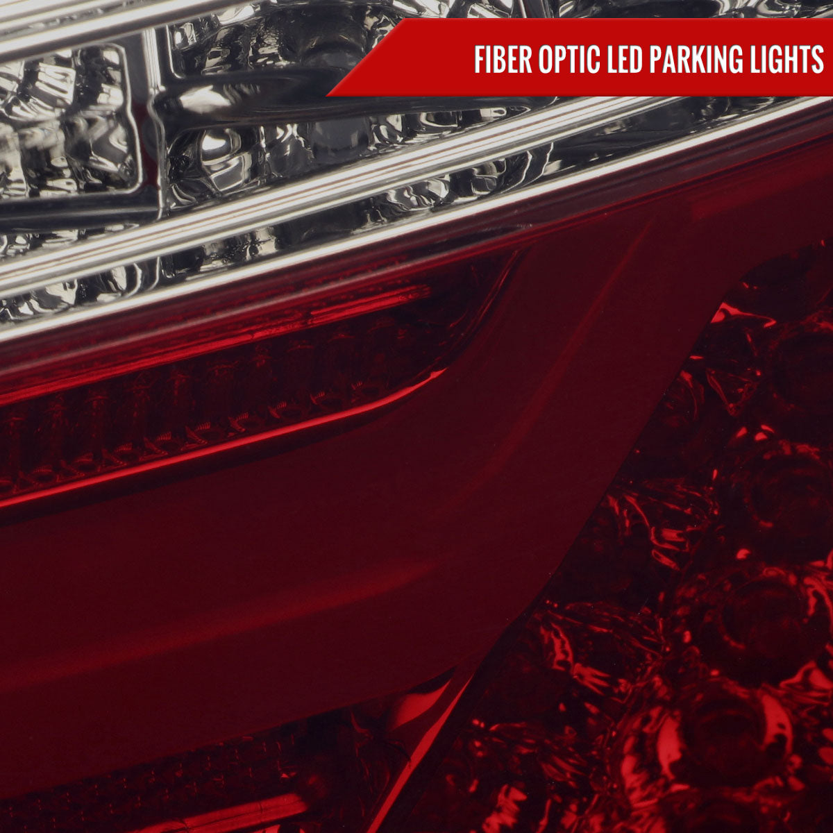 2009-2011 BMW E90 3-Series 4Dr Sedan Red LED Tail Light (Chrome Housing/Red Smoked Lens)