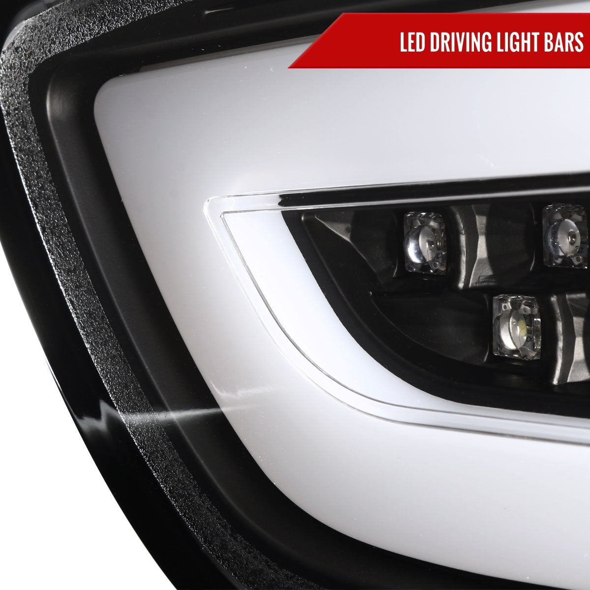 2008-2017 Mitsubishi Lancer / 2008-2015 Lancer EVO X Sedan LED Tail Lights (Matte Black Housing/Clear Lens)