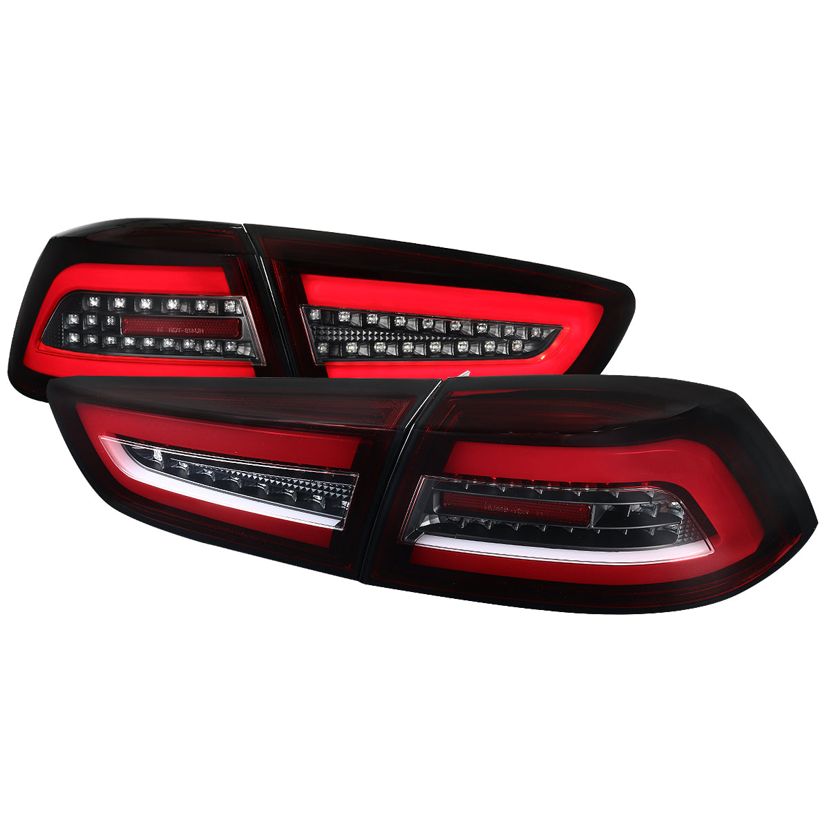 Spec-D 08-17 Mitsubishi Lancer Evo X Led Tail Lights- Red