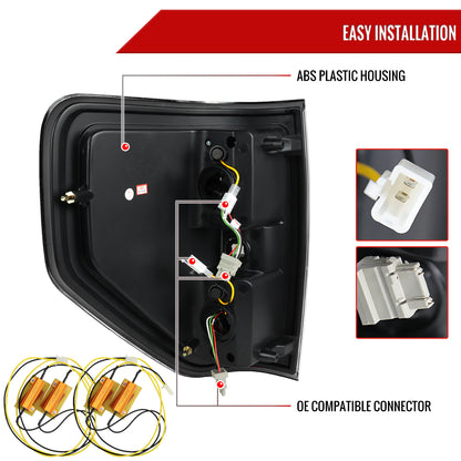 2009-2014 Ford F-150 LED Tail Lights (Chrome Housing/Smoked Lens)