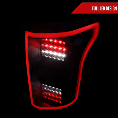 2018-2020 Ford F-150 LED Tail Lights (Matte Black Housing/Clear Lens)