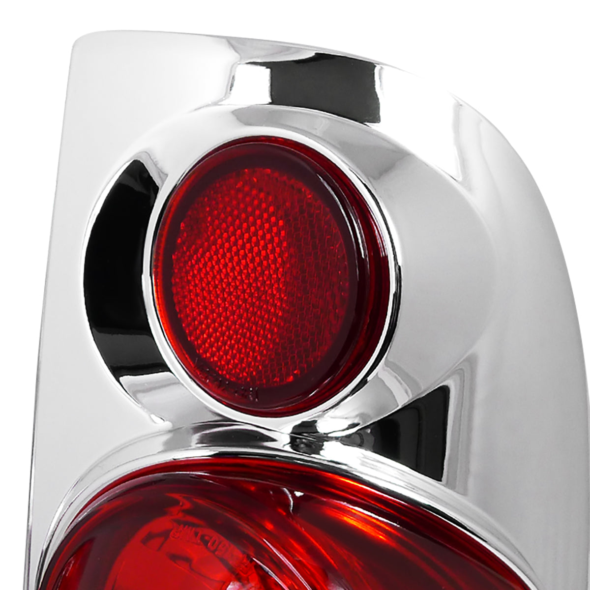 1997-2007 Ford F-150/F-250/F-350/F-450/F-550 Retro Style Tail Lights (Chrome Housing/Clear Lens)