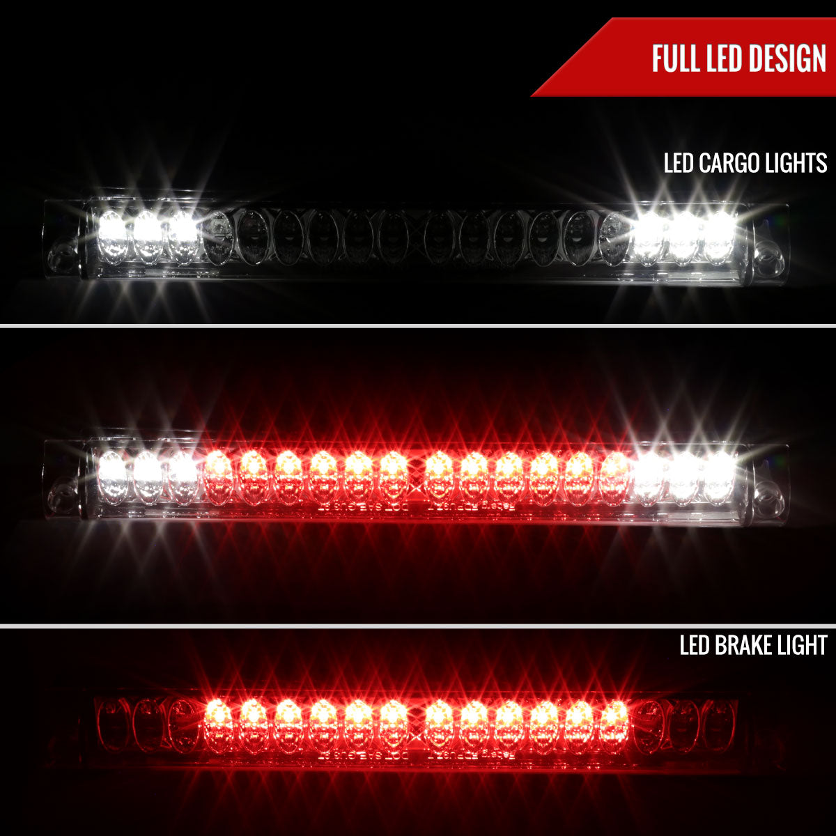 1997-2004 Ford F-150/F-250 Lincoln Blackwood LED 3rd Brake Tail Light (Chrome Housing/Smoked Lens)