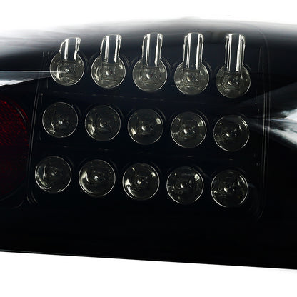 2008-2016 Ford F-250/F-350/F-450/F-550 Super Duty LED Tail Lights (Glossy Black Housing/Smoked Lens)