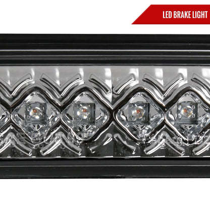1993-2016 Ford F-250/F-350/F-450/F-550/Ranger Mazda B Series Pickup LED 3rd Brake Tail Light (Chrome Housing/Clear Lens)