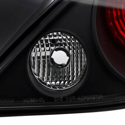 2005-2010 Pontiac G6 Coupe Tail Lights (Matte Black Housing/Clear Lens)