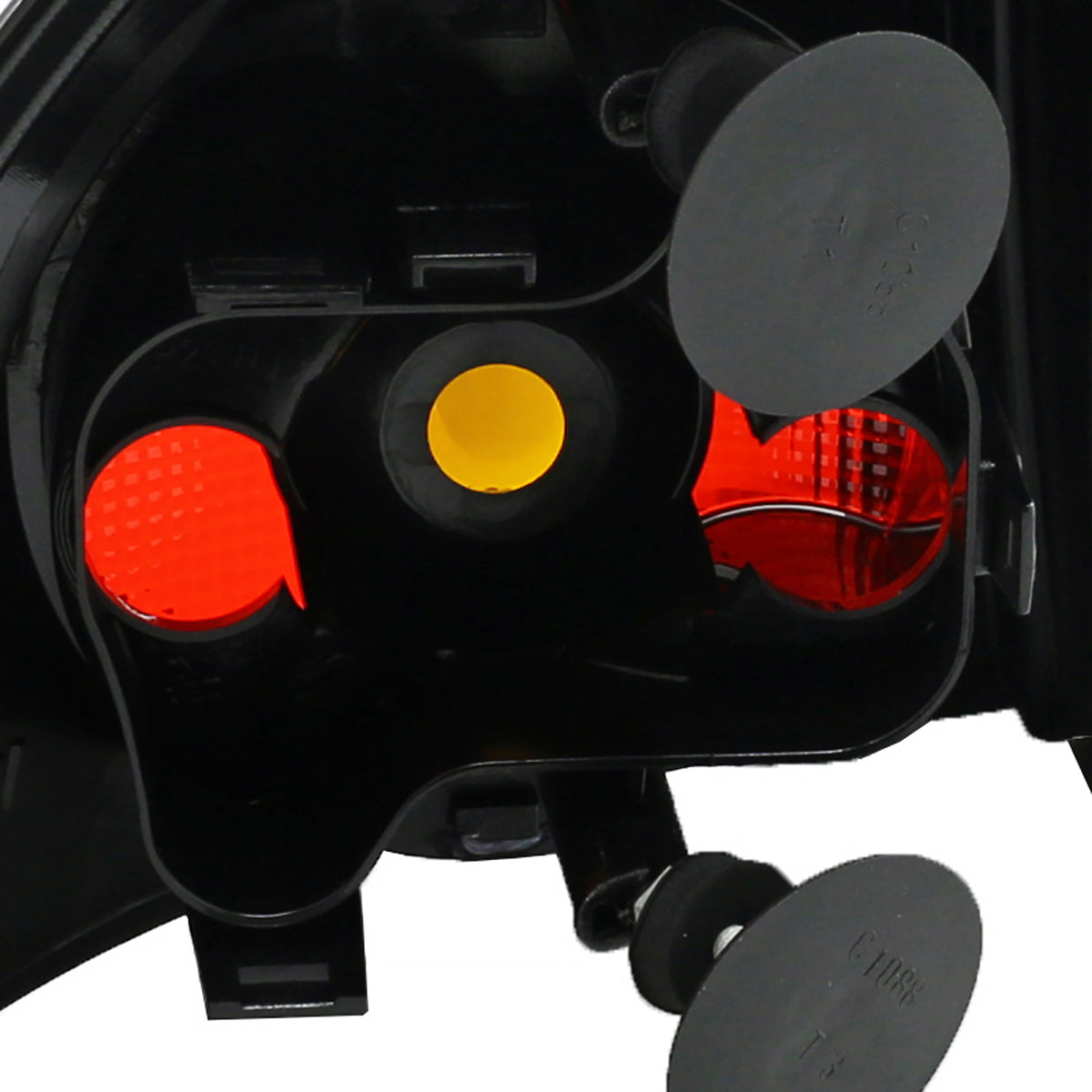 2006-2009 Volkswagen Golf GTI Mk5/Rabbit/R32 Tail Lights (Matte Black Housing/Clear Lens)
