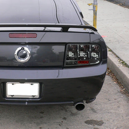 2005-2009 Ford Mustang Sequential Tail Lights (Chrome Housing/Smoked Lens)