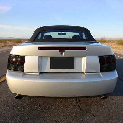 1999-2004 Ford Mustang Tail Lights (Chrome Housing/Smoked Lens)