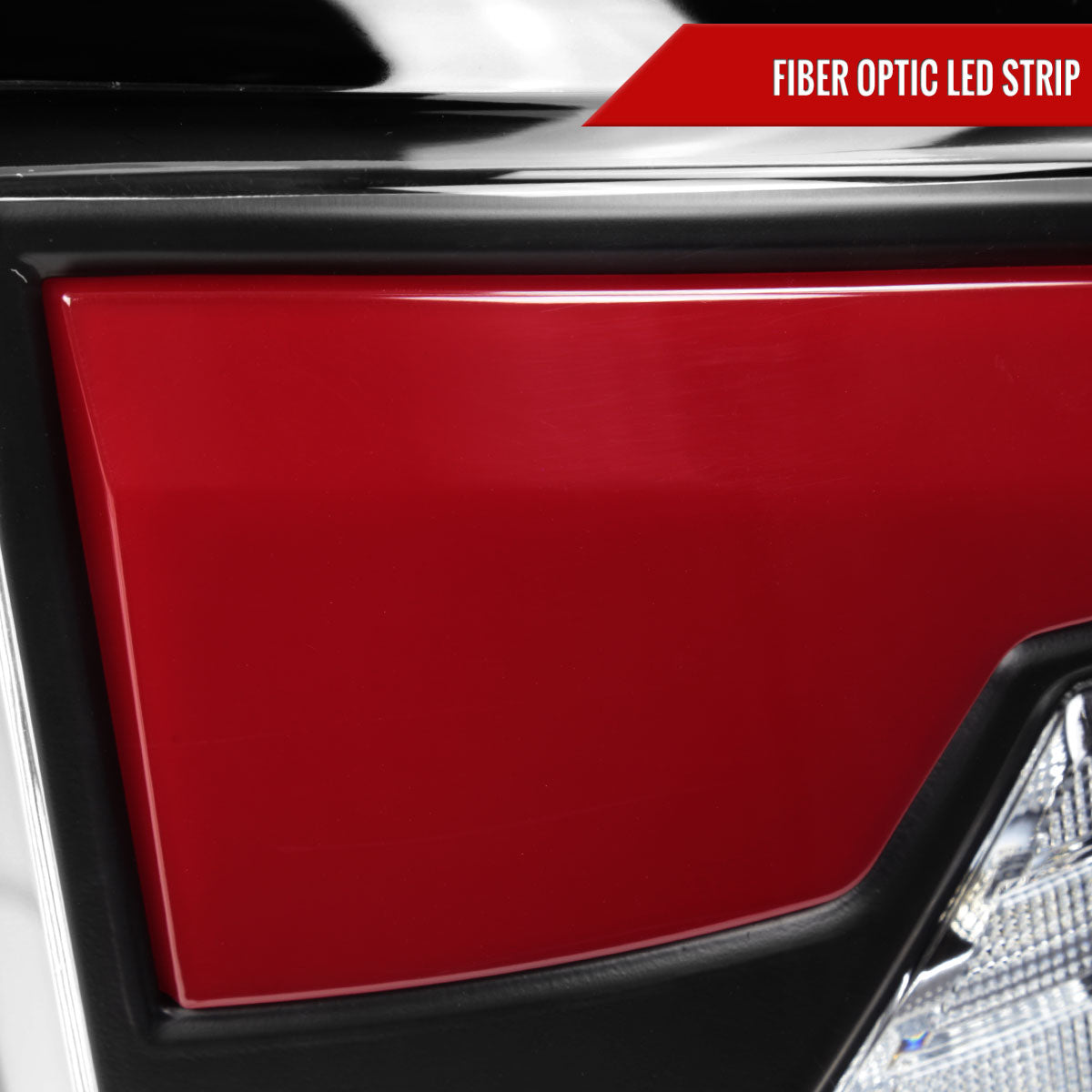 2002-2006 Dodge RAM 1500/2500/3500 Red LED Bar Tail Lights (Matte Black Housing/Clear Lens)