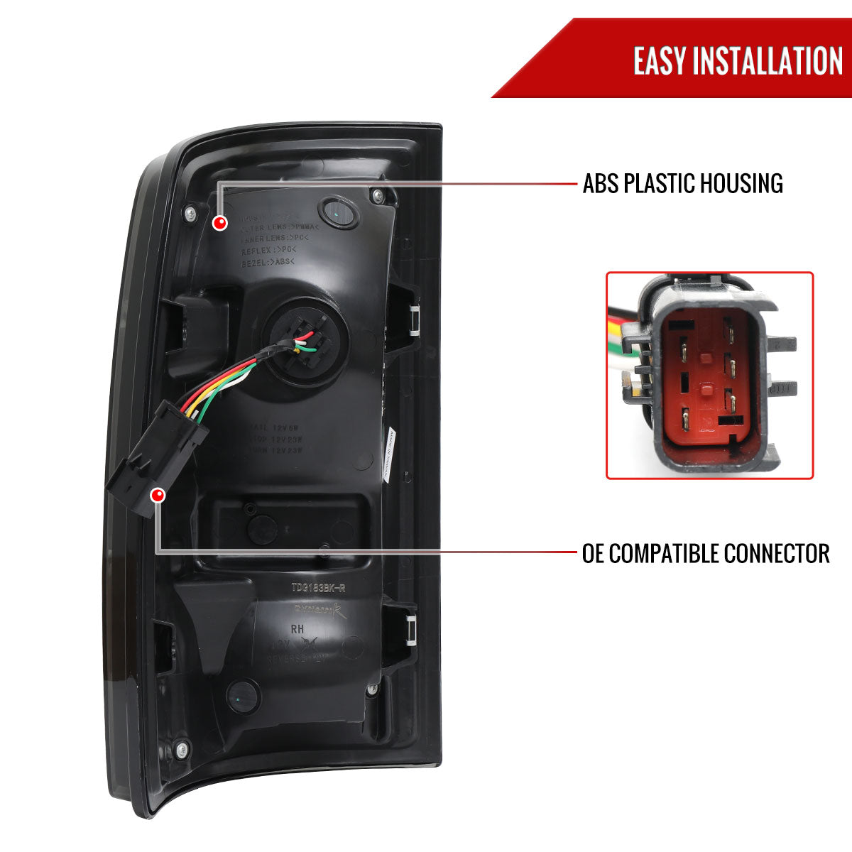 2013-2018 RAM 1500/2500/3500 Sequential Signal LED Tail Lights (Matte Black Housing/Smoked Lens)