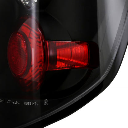 2005-2010 Honda Ridgeline Tail Lights (Matte Black Housing/Clear Lens)