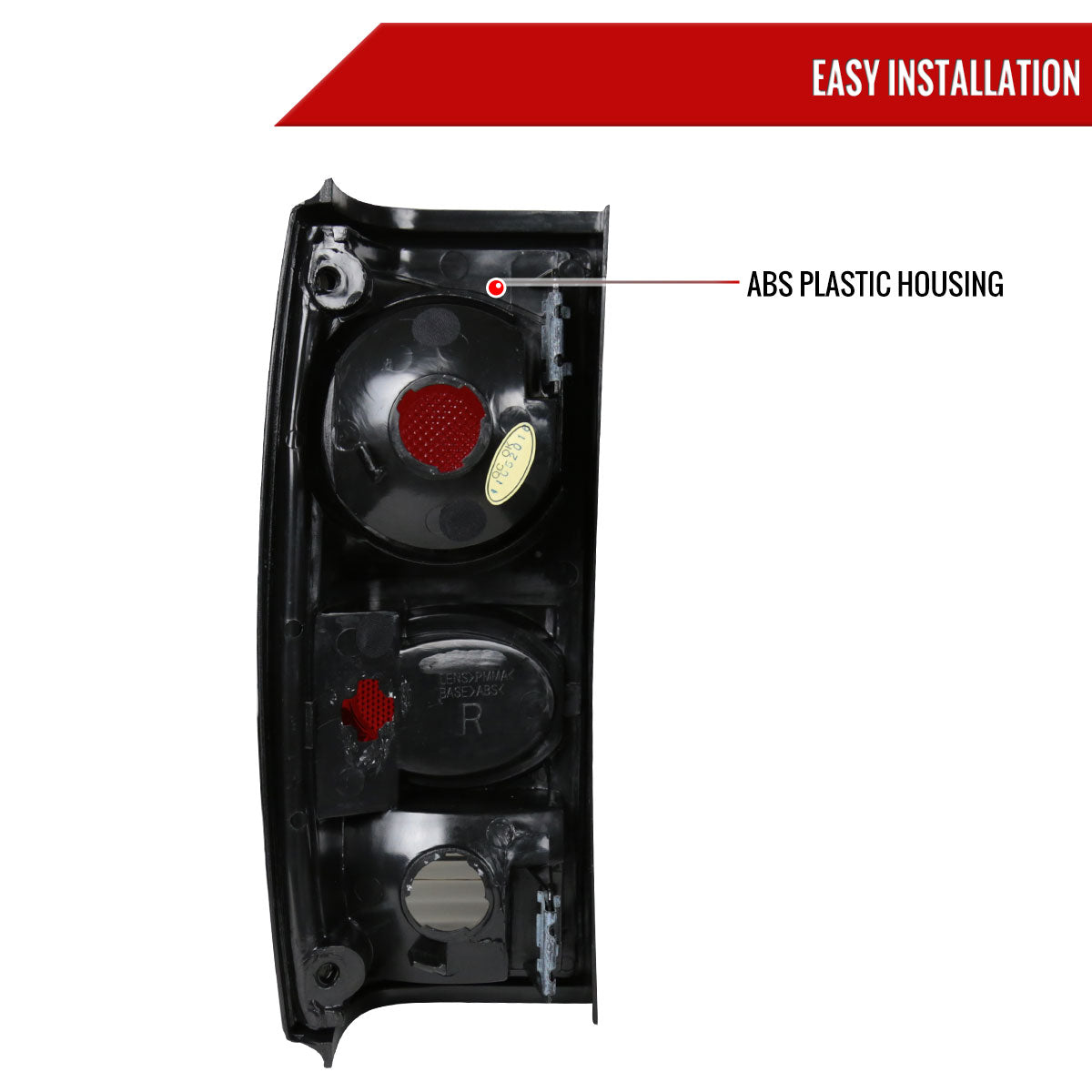 1982-1994 Chevrolet S10/Blazer GMC S15/Sonoma Tail Lights (Chrome Housing/Smoked Lens)