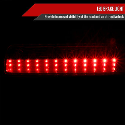 1989-1994 Nissan 240SX S13 Coupe LED Tail Lights (Chrome Housing/Clear Lens)