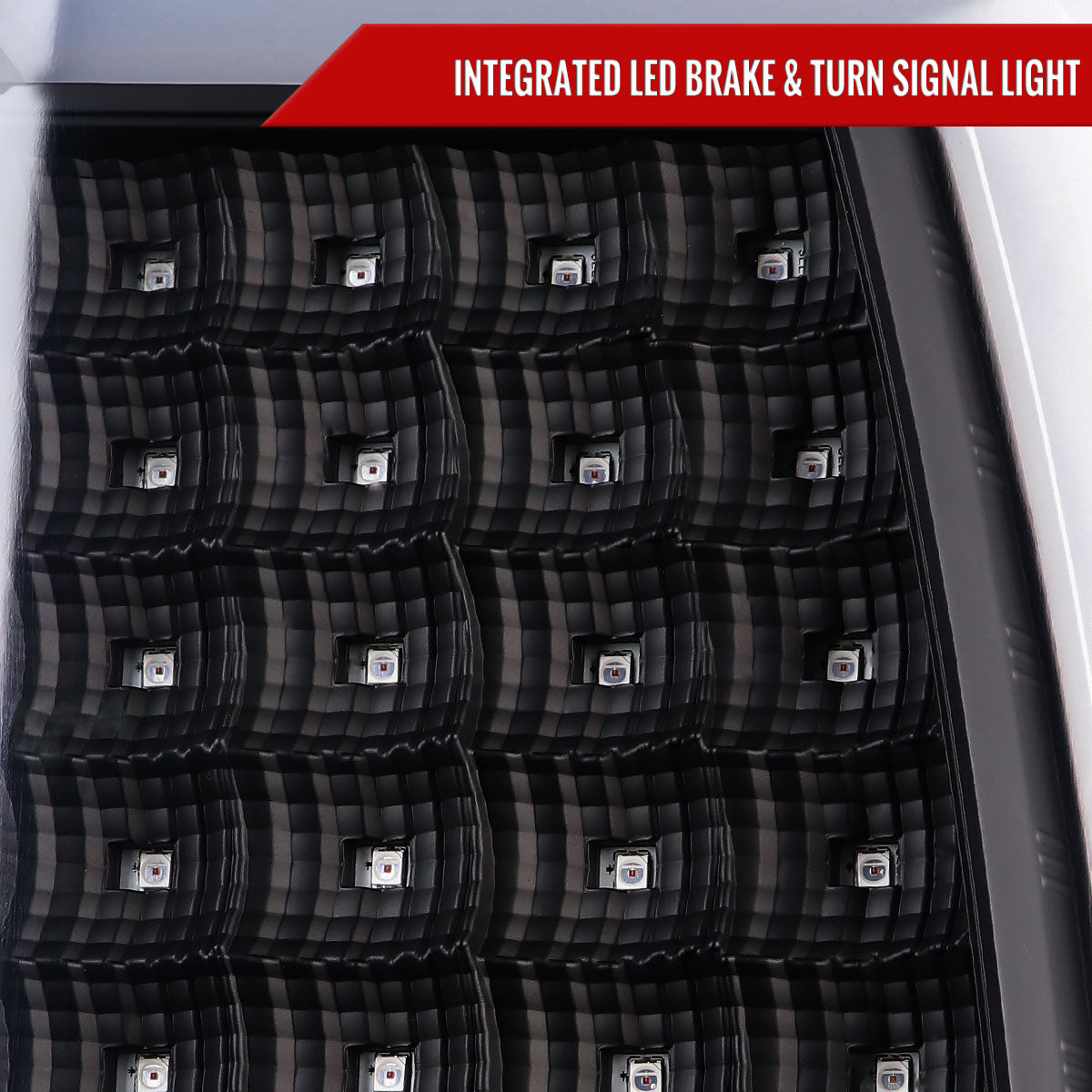 2007-2013 GMC Sierra 1500 / 2007-2014 Sierra 2500HD 3500HD C-Bar LED Tail Lights (Matte Black Housing/Clear Lens)