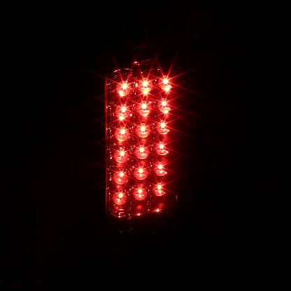 2003-2006 Chevrolet Silverado LED Tail Lights (Chrome Housing/Smoked Lens)