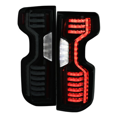 2019-2023 Chevrolet Silverado 1500 / 2020-2023 Silverado 2500HD/3500HD LED Tail Lights (Matte Black Housing/Smoked Lens)