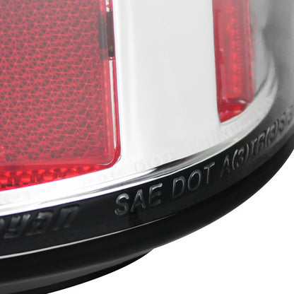 1999-2002 Chevrolet Silverado/ 1999-2006 GMC Sierra LED Tail Lights (Chrome Housing/Clear Lens)
