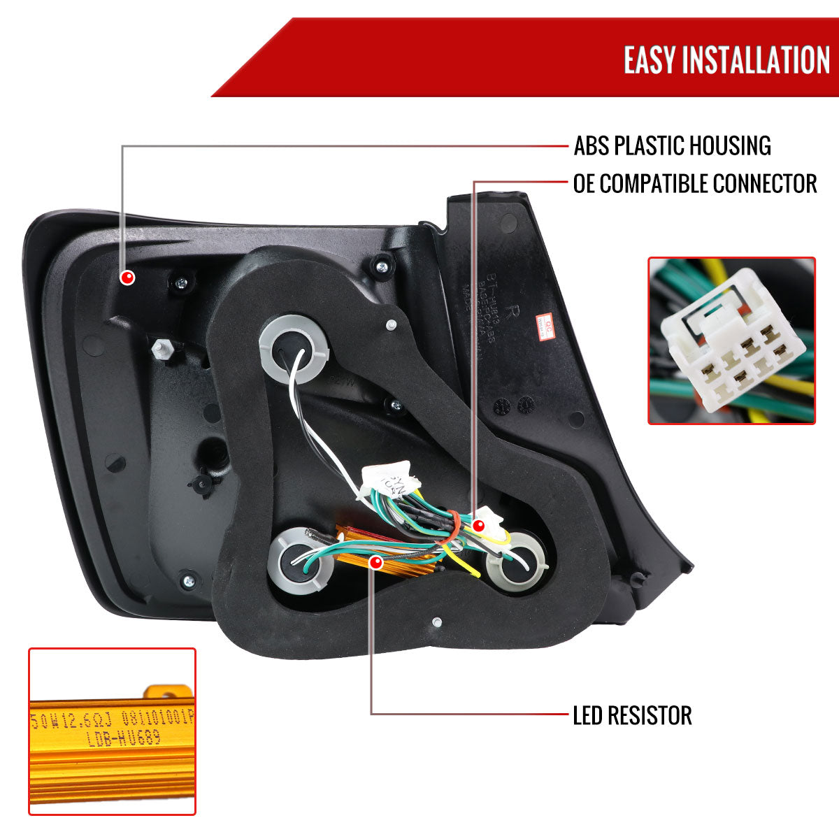 2011-2013 Scion tC LED Tail Lights (Chrome Housing/Smoked Lens)