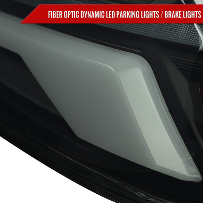 2015-2021 Subaru WRS STi Tail Light w/ Sequential LED Turn SignaL and LED Side Marker Brake Reverse (Black Housing / Smoked Lens)