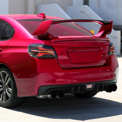 2015-2021 Subaru WRS STi Tail Light w/ Sequential LED Turn SignaL and LED Side Marker Brake Reverse (Black Housing / Smoked Lens)