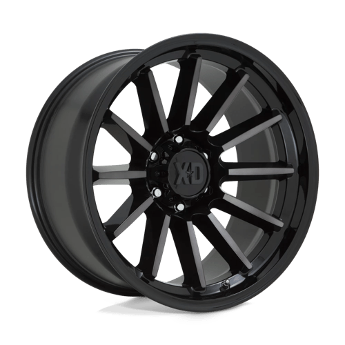 XD Series XD855 LUXE Gloss Black Mach W/ Gray Tint 17x9 +18 6x135mm 87.1mm