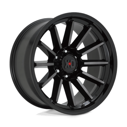 XD Series XD855 LUXE Gloss Black Mach W/ Gray Tint 17x9 +18 6x135mm 87.1mm