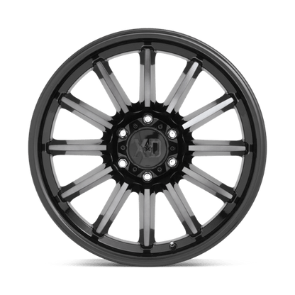 XD Series XD855 LUXE Gloss Black Mach W/ Gray Tint 17x9 +18 6x135mm 87.1mm