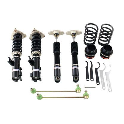 BC Racing BR Series coilovers on white background