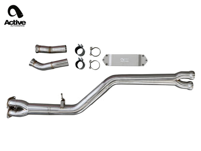 F87 BMW M2 Competition Mid Pipe includes Active F-brace