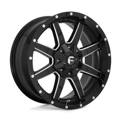 Fuel Offroad D610 MAVERICK Gloss Black Milled 22x12 -44 8x165.1mm 125.1mm