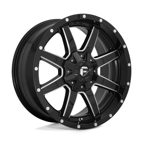 Fuel Offroad D610 MAVERICK Gloss Black Milled 22x10 -24 8x165.1mm 125.1mm