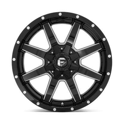 Fuel Offroad D610 MAVERICK Gloss Black Milled 22x10 -24 8x165.1mm 125.1mm