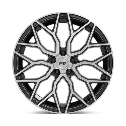 Niche M262 MAZZANTI Gloss Black Brushed Face 20x9 +27 5x112mm 66.6mm