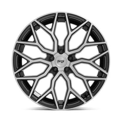 Niche M262 MAZZANTI Gloss Black Brushed Face 19x9.5 +25 5x114.3mm 72.6mm