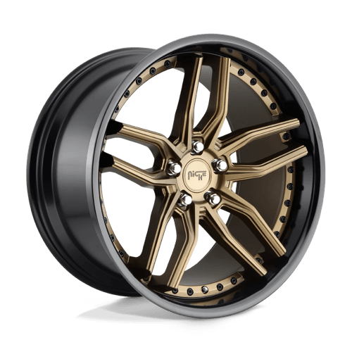 Niche M195 METHOS Matte Bronze Black Bead Ring 20x9 +35 5x114.3mm 72.6mm