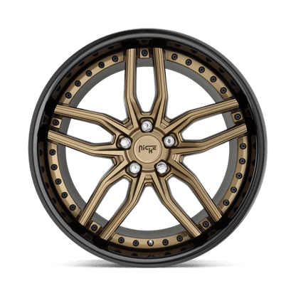 Niche M195 METHOS Matte Bronze Black Bead Ring 19x8.5 +35 5x114.3mm 72.6mm