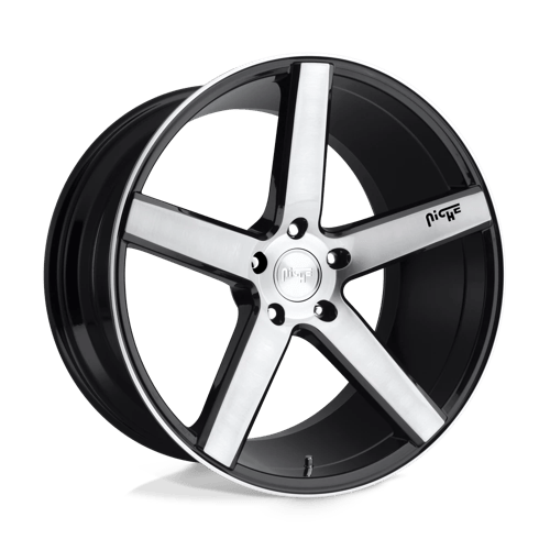 Niche M124 MILAN Gloss Black Brushed 20x8.5 +34 5x112mm 66.6mm