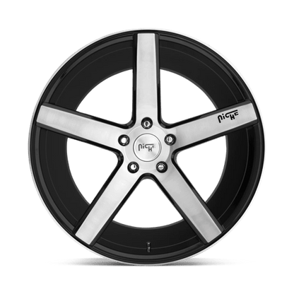 Niche M124 MILAN Gloss Black Brushed 20x8.5 +34 5x112mm 66.6mm