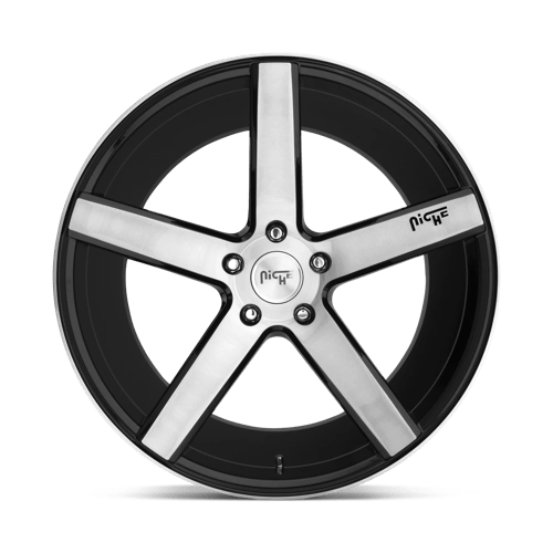 Niche M124 MILAN Gloss Black Brushed 19x8.5 +35 5x114.3mm 72.6mm